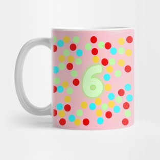 6 Number Mug